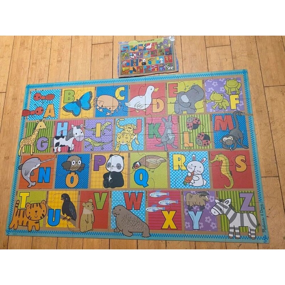 Melissa & Doug Alphabet Animals Floor Puzzle 35 Piece Giant Alphabet Jumbo
